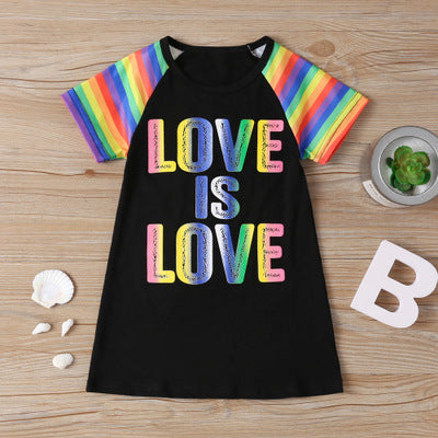 Daughter unicorn rainbow dress