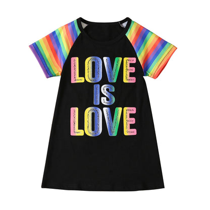 Daughter unicorn rainbow dress