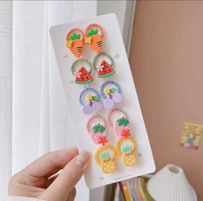 Girls hair clips and ties