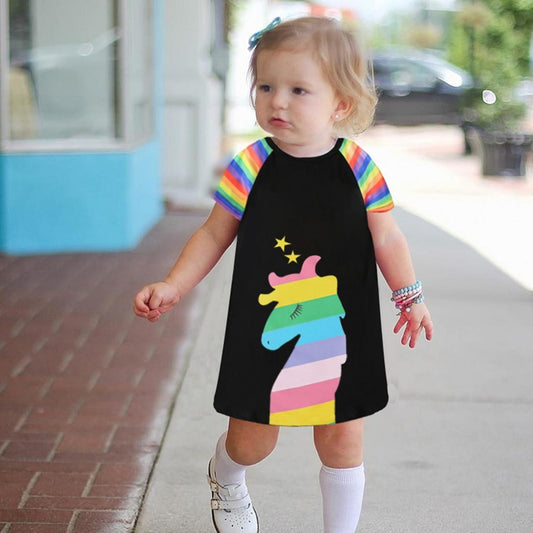 Daughter unicorn rainbow dress