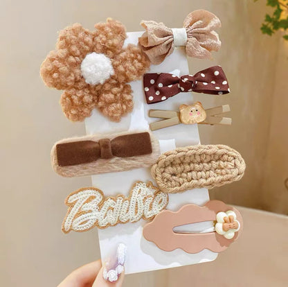 Girls hair clips and ties