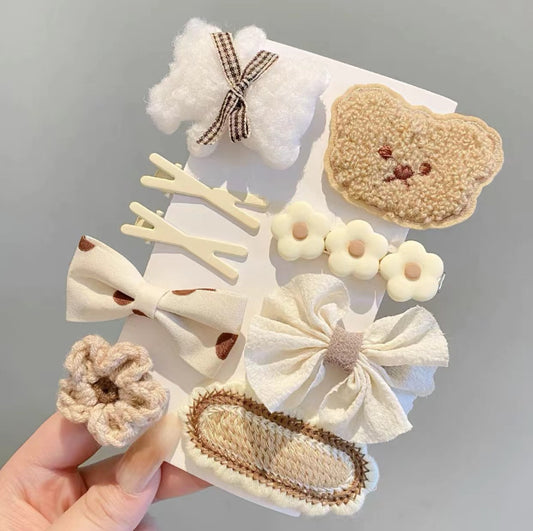 Girls hair clips and ties