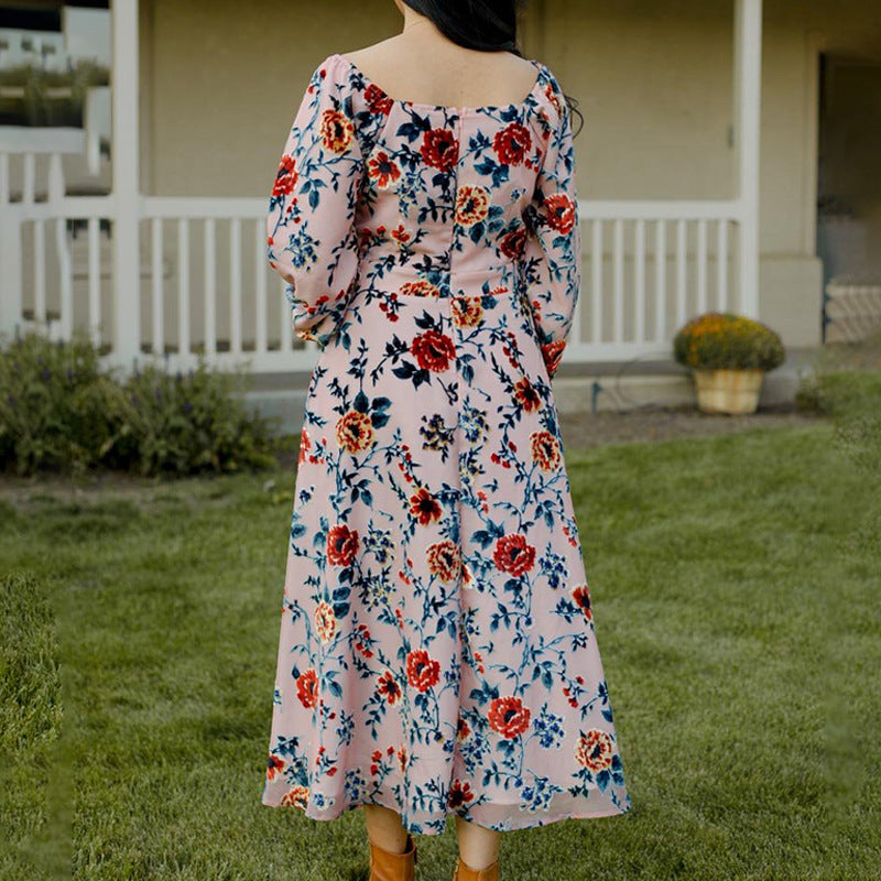 Mother And Daughter Floral Print Dress