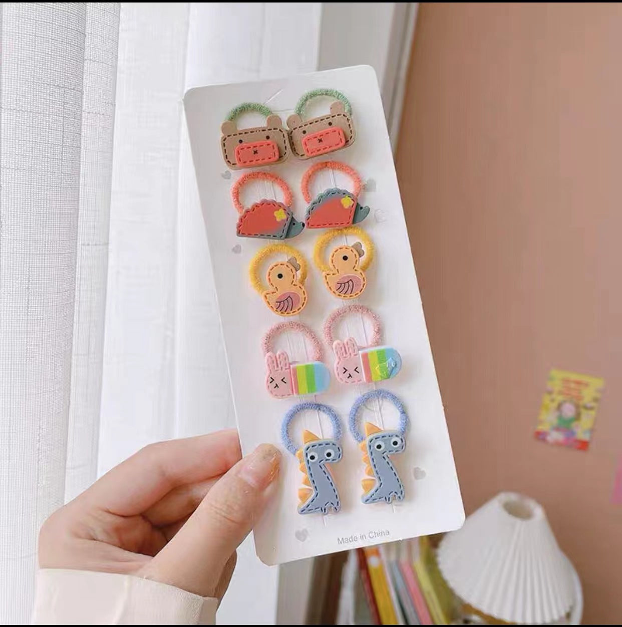 Girls hair clips and ties