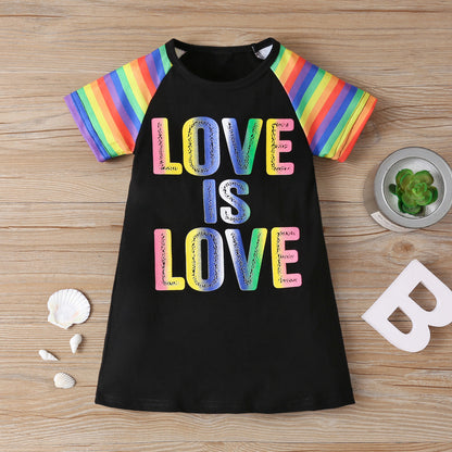 Daughter unicorn rainbow dress