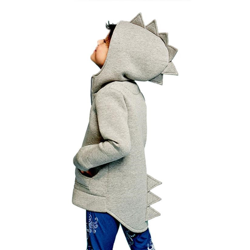 Boy dinosaur hooded vest