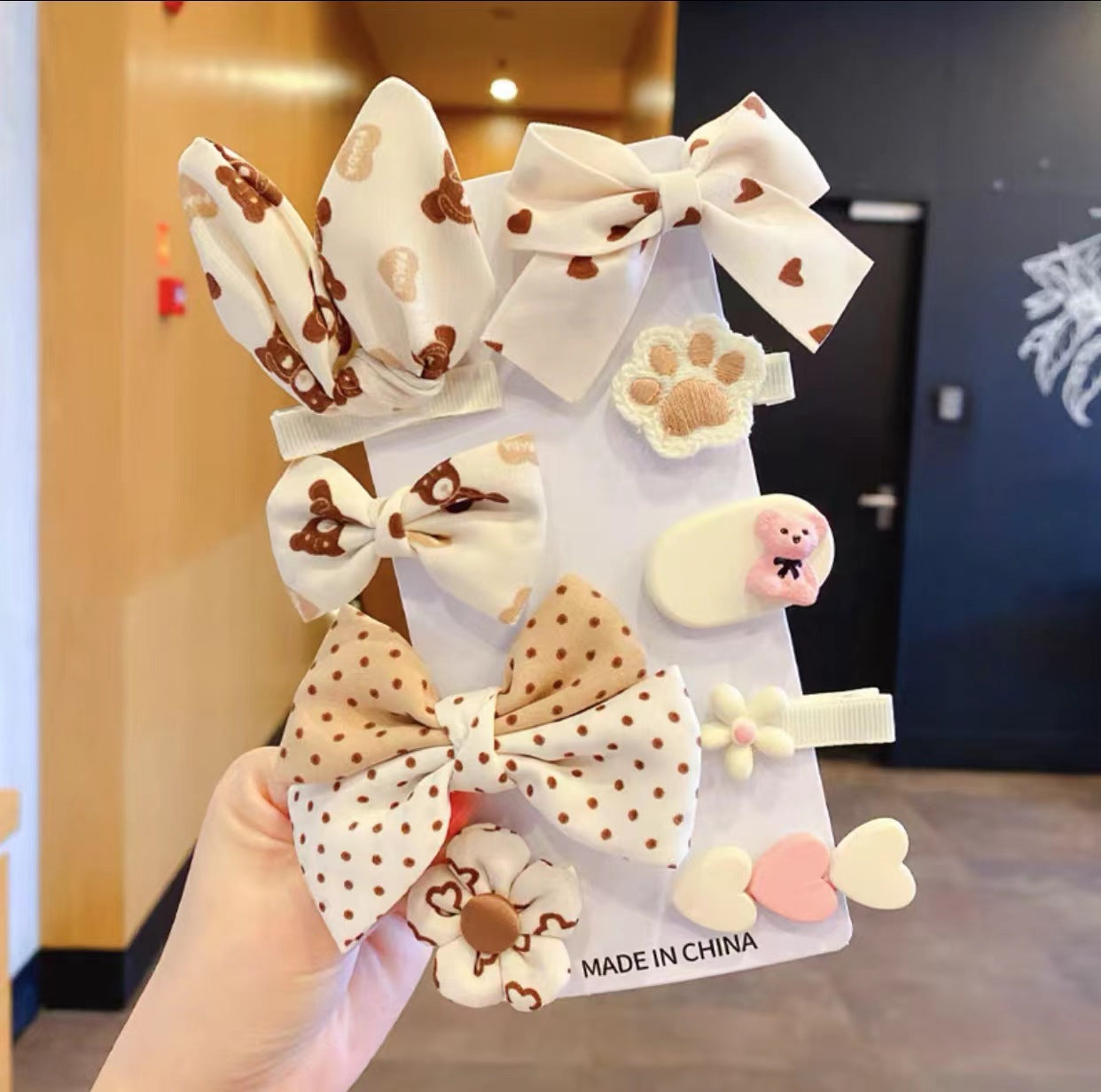 Girls hair clips and ties