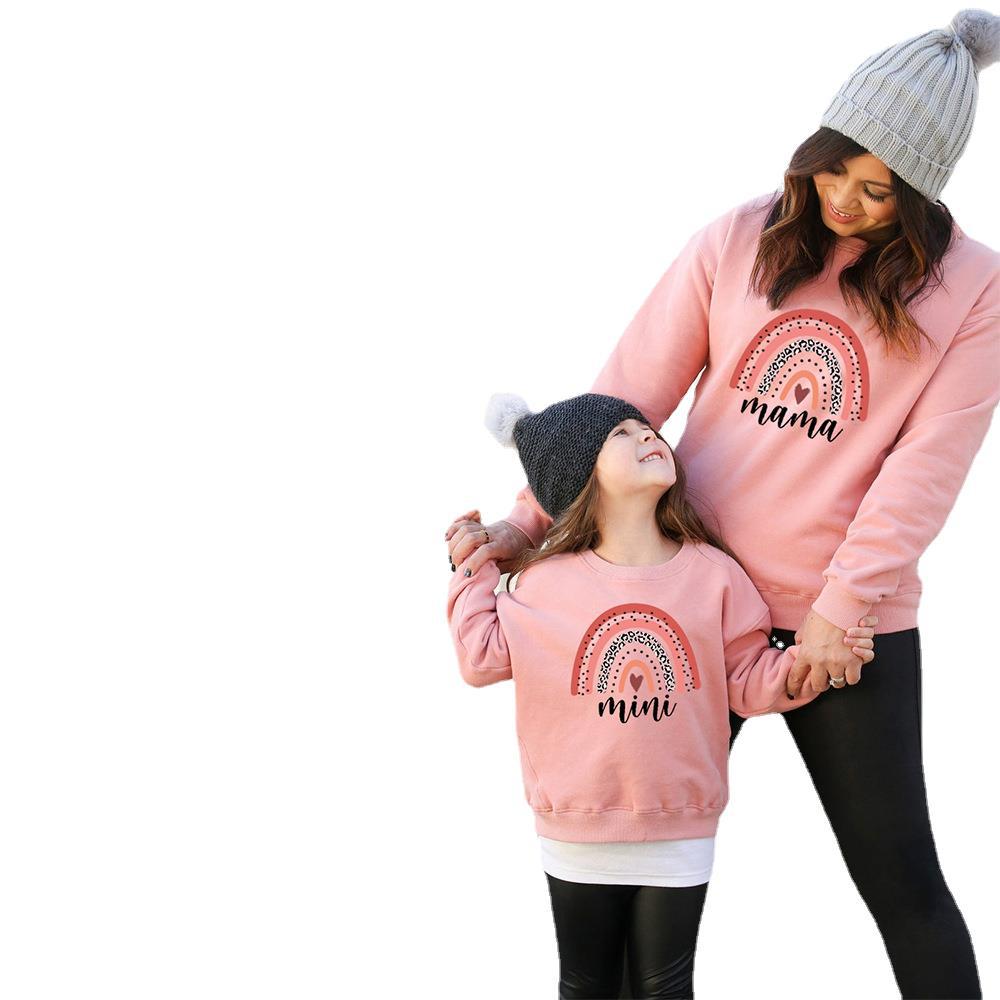 Mother and daughter matching sweater