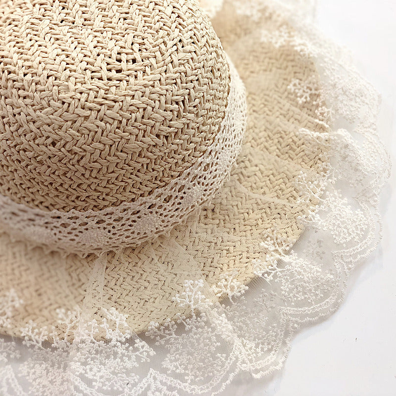 Fashionable Girls' Summer lace hat