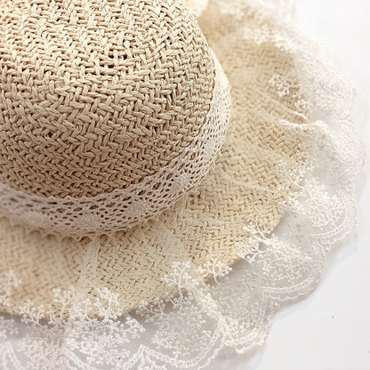 Fashionable Girls' Summer lace hat
