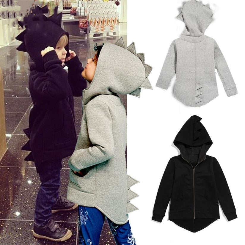 Boy dinosaur hooded vest