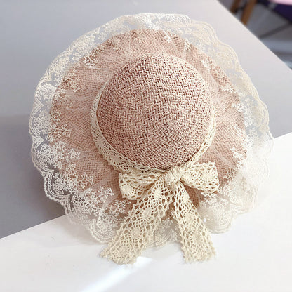 Fashionable Girls' Summer lace hat