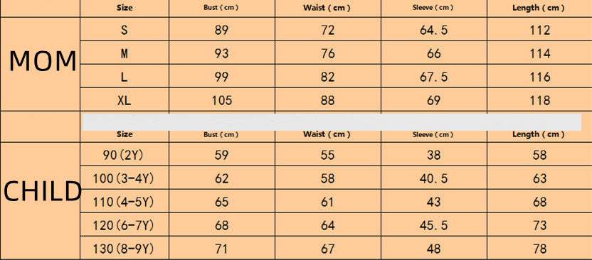 Mother And Daughter Floral Print Dress