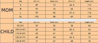 Mother And Daughter Floral Print Dress