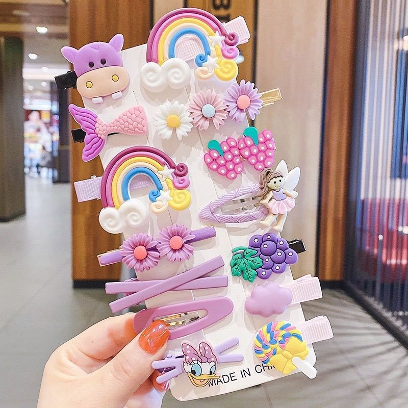 Girls hair clips and ties